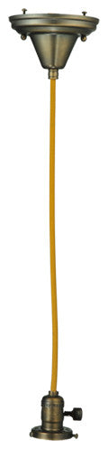 Meyda lighting 101553 5" Wide Antique Brass 1 Light Pendant Hardware