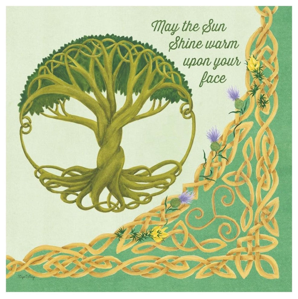 "Celtic Charm IV" Digital Paper Print by Elyse DeNeige, 26"x26"