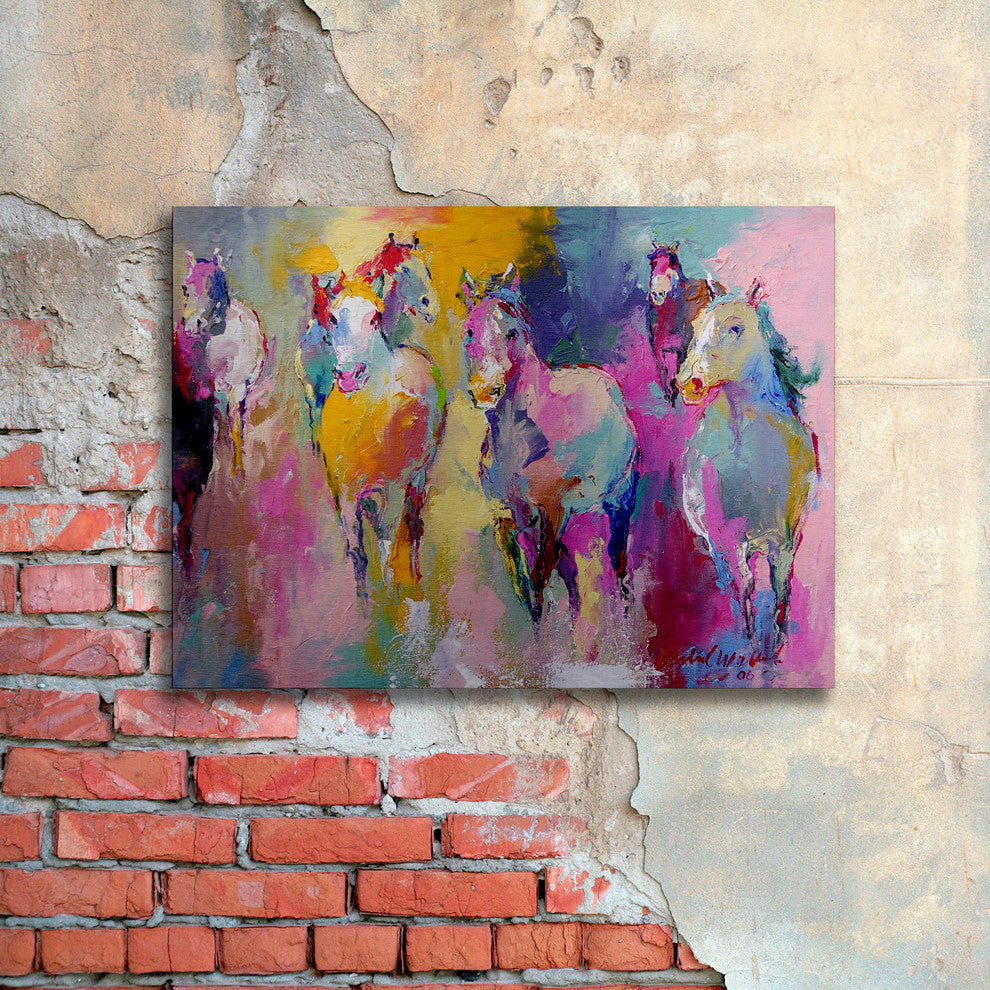 Richard Wallich 'Wild' Floating Brushed Aluminum Art