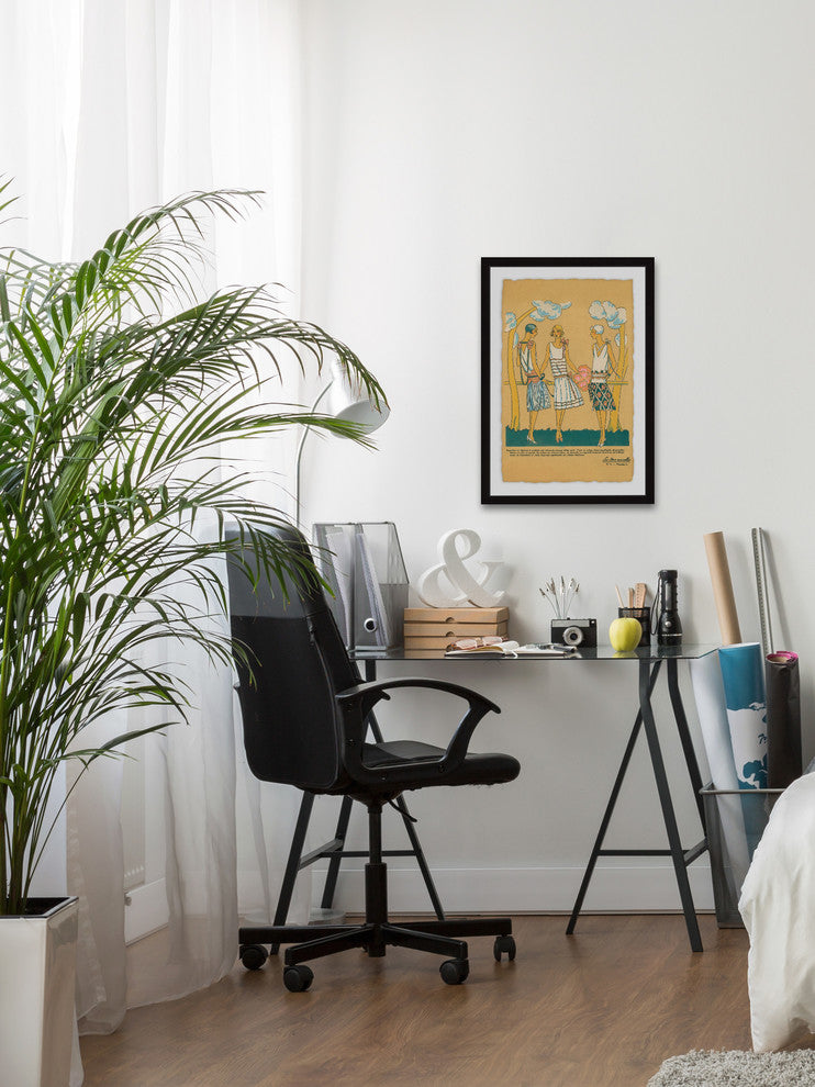 "Summer Dresses" Framed Painting Print, 16"x24"