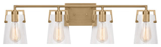 Crofton 4 Light Bath, Satin Brass