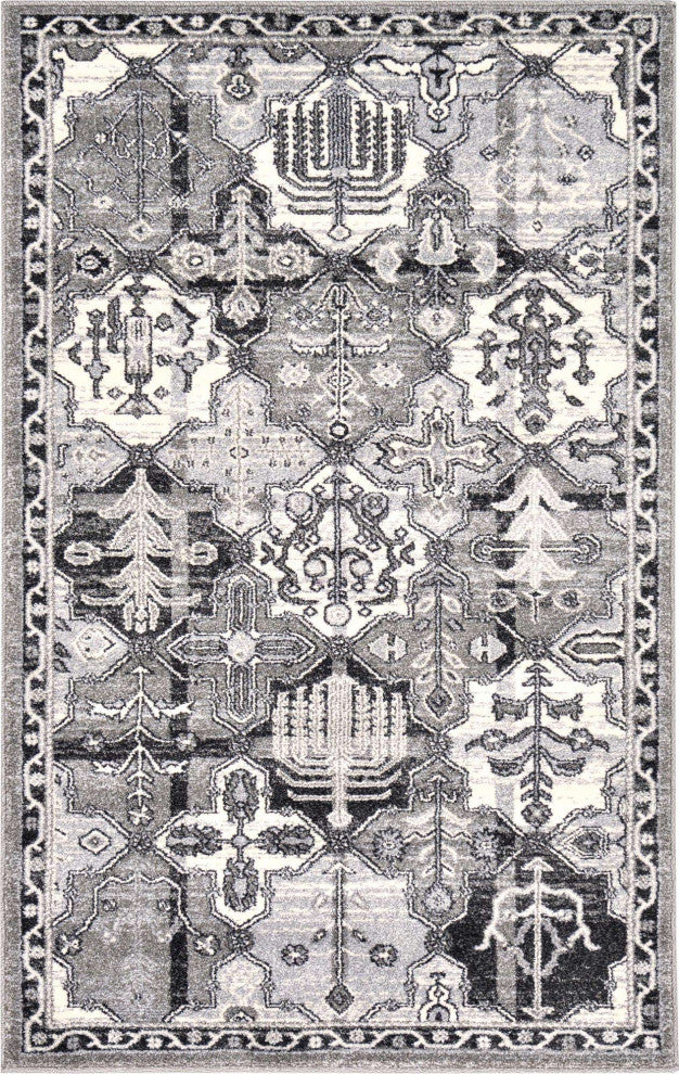 Rug Unique Loom La Jolla Ivory Rectangular 3' 3 x 5' 3