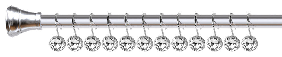 Utopia Alley Shower Hooks - Shower Curtain Rings for Bathroom, Chrome