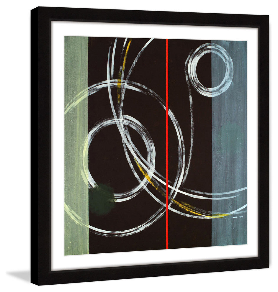 "Circle Swirl" Framed Art Print