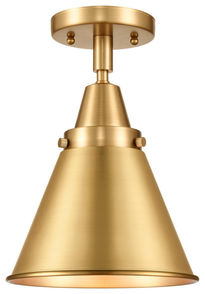 Innovations 447-1C-SG-M13-SG-LED 1 Light Flush Mount, Satin Gold