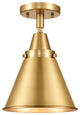 Innovations 447-1C-SG-M13-SG-LED 1 Light Flush Mount, Satin Gold