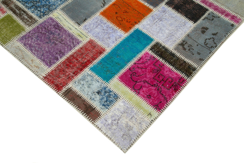 Rug N Carpet - Handmade Oriental 5' 8" x 7' 9" Antique Patchwork Area Rug