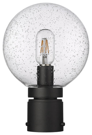 Z-Lite 599PHM Laurent 12" Tall Marine Grade Post Light - Black