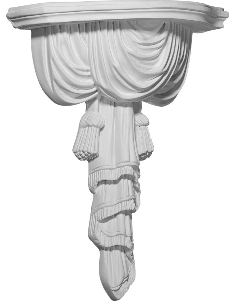 9 3/4"W x 4 1/2"D x 12 1/8"H Tassel and Ribbon Shelf