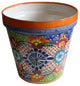 Small Multicolor Talavera Ceramic Pot