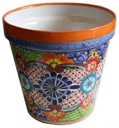 Small Multicolor Talavera Ceramic Pot