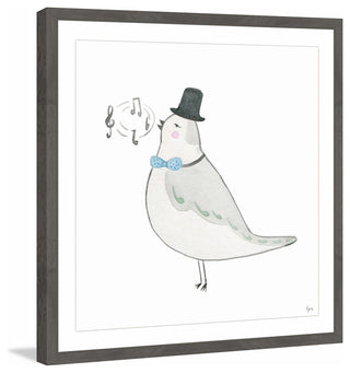 "Classic Bird" Framed Painting Print, 18"x18"