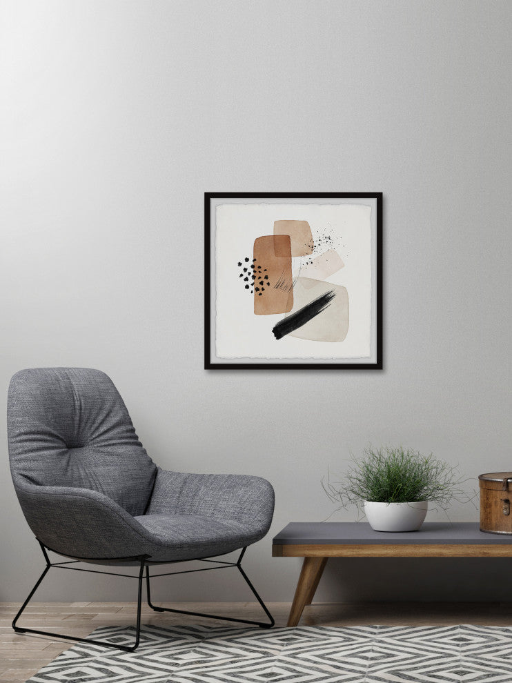 "Changing Territory" Framed Painting Print, 12x12