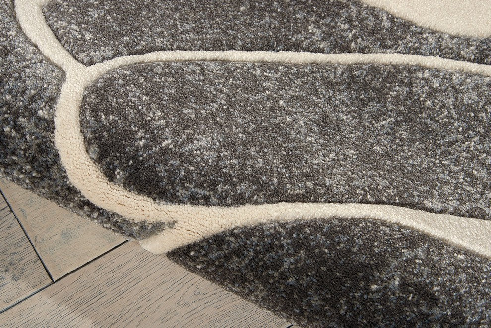 Nourison Maxell 2'2" x 7'6" Grey Modern Indoor Area Rug