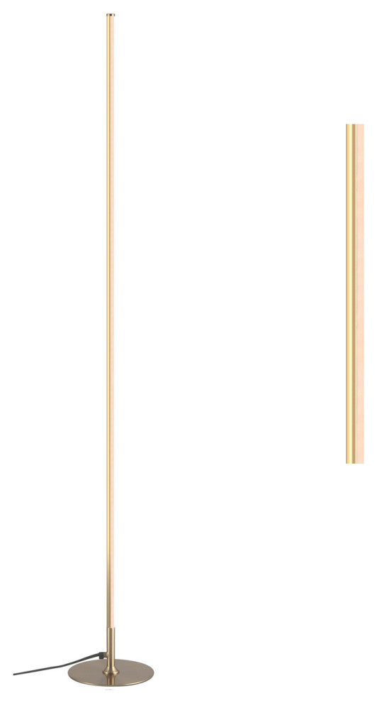 Iris 59.5" LED Integrated Floor Lamp, Gold
