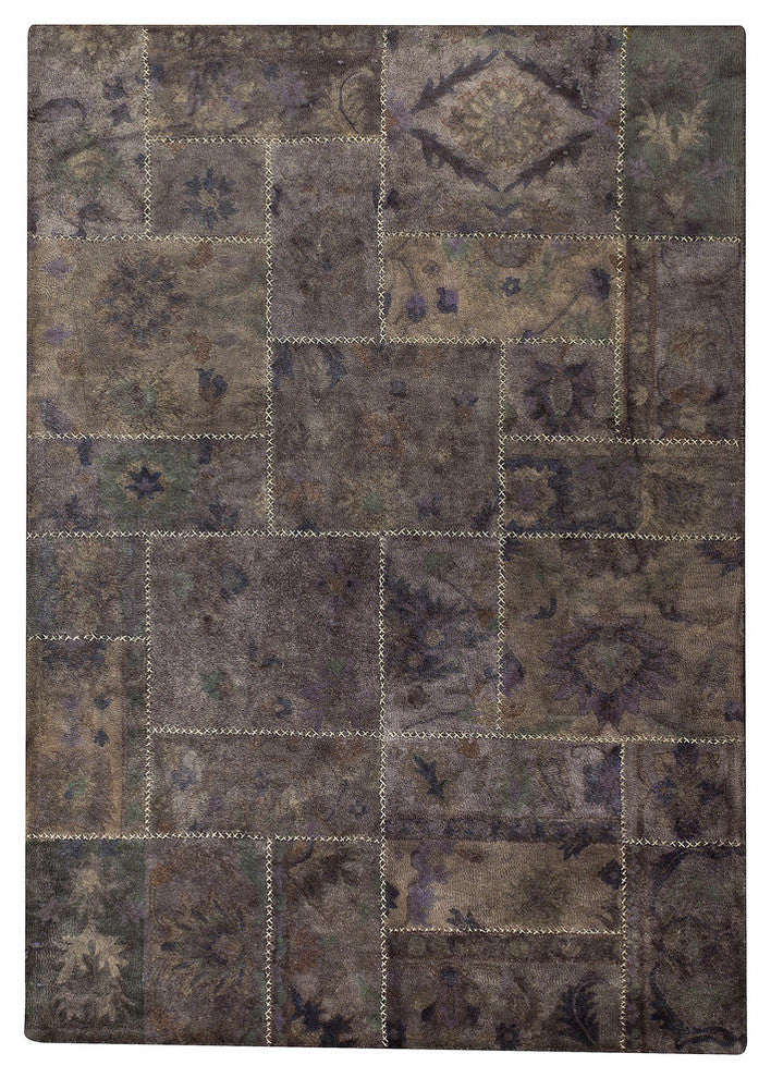 Hand Tufted Grey Wool Area Rug