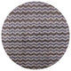 Ahgly Company Indoor Round Mid-Century Modern Area Rugs, 6' Round