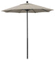 7.5'  Black Push Lift Fiberglass Umbrella, Woven Granite Olefin