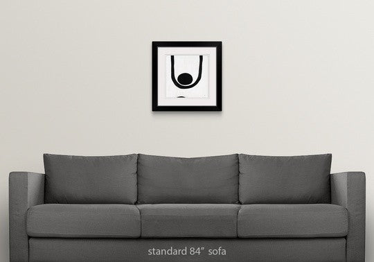 "Drive III" Black Framed Art Print, 20"x20"x1"