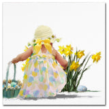 The Macneil Studio 'Easter Egg Hunt' Canvas Art, 18"x18"