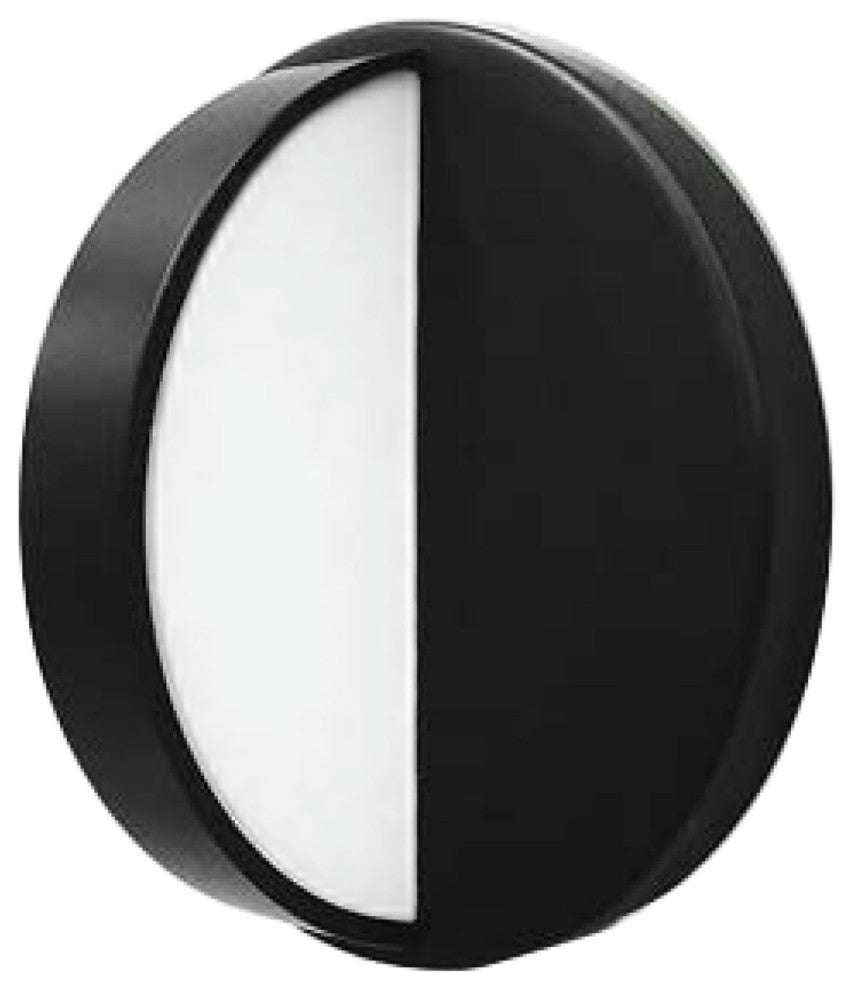 5W Wall Sconce, Matte Black with White Acrylic Diffuser