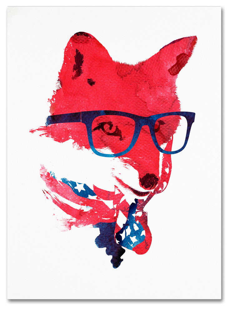 Robert Farkas ''American Fox'' Canvas Art, 24x18