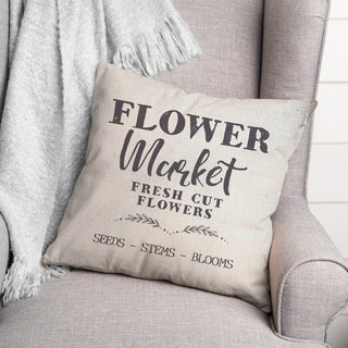 Flower Market 18x18 Spun Poly Pillow
