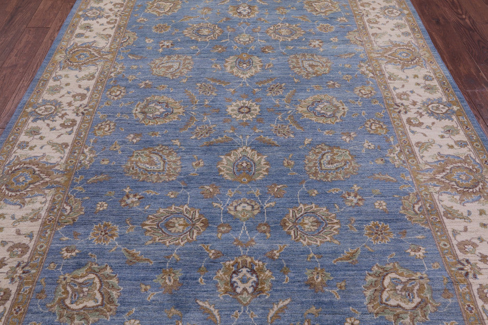 6' 5" X 9' 4" Turkish Oushak Handmade Wool Rug - Q12813