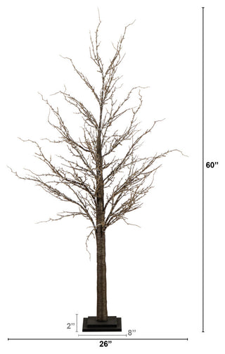 Dimension/measurement diagram showing height and base size.
