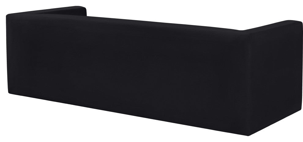 Henson Velvet Upholstered Sofa, Black