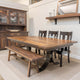 Tabernash Rectangular Barnwood Dining Table, Natural, 42x72, 2 Breadboard Ex