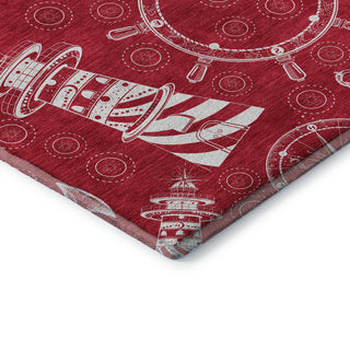 Addison Premium Washable Mayfield AMF154 Red 2'6" x 3'10" Rug