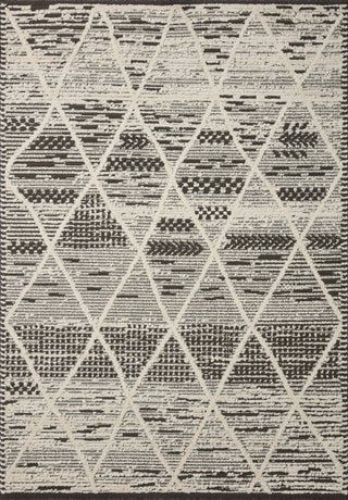 Loloi II Fabian Charcoal/Ivory 4'x6' Accent Rug