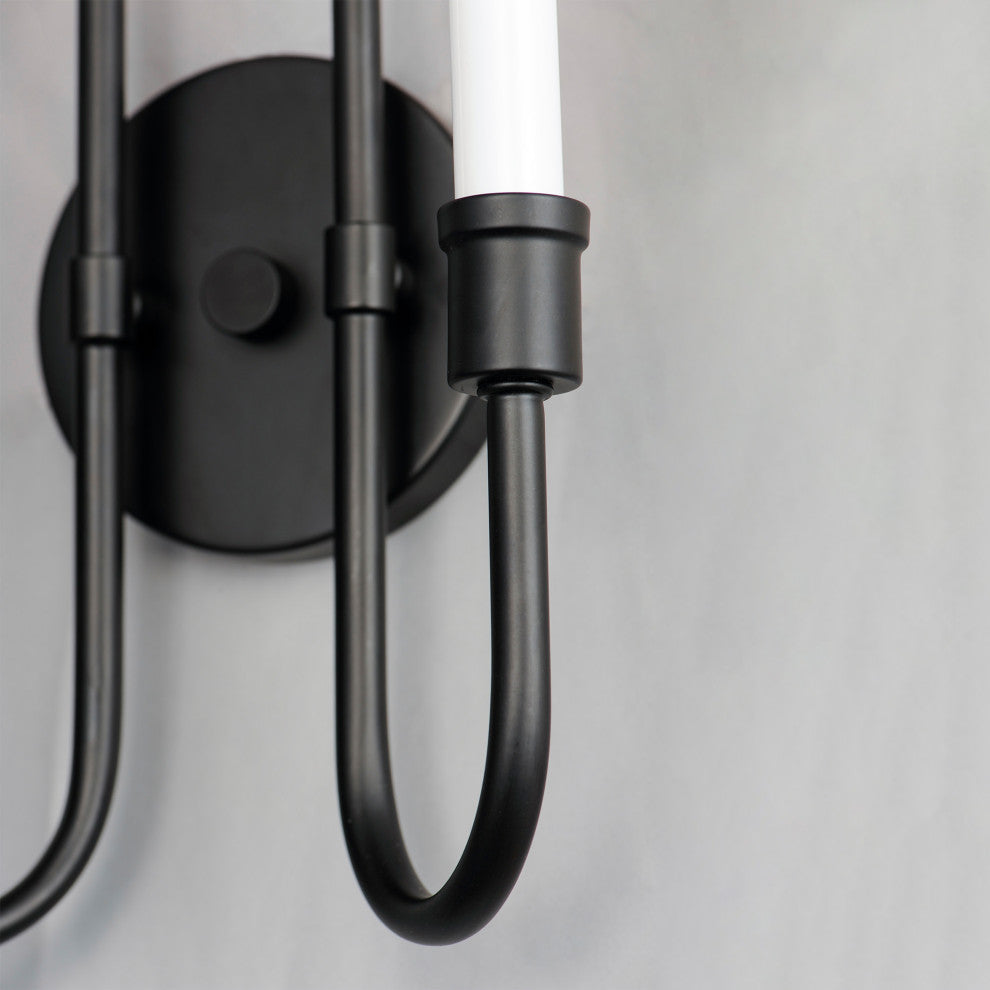 Maxim 11282 Tux 2 Light 11"W Bathroom Vanity Light - Black