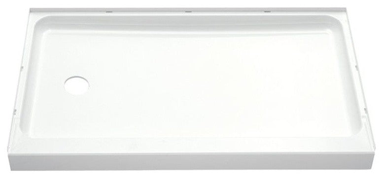 Sterling Ensemble 30"x60"x4" Vikrell Left-Hand Shower Base, White