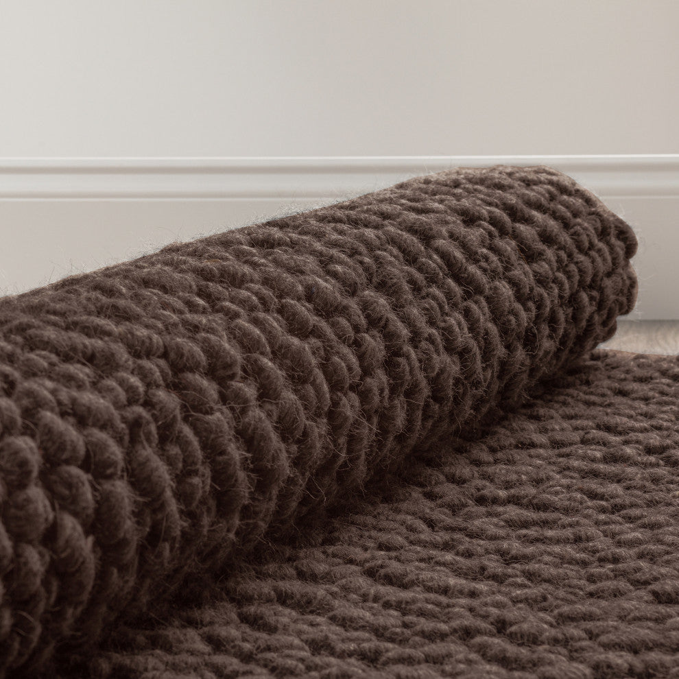 Gorbea GR1 Chocolate 6' x 6' Square Rug