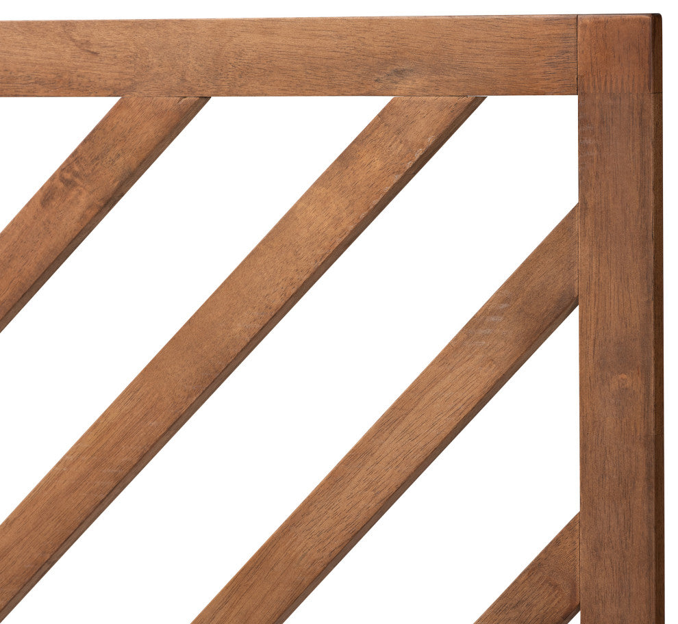 Belisma Modern and Contemporary Ash Walnut Finished Wood King Size Headboard