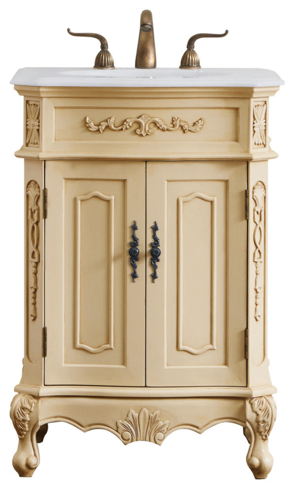 27" Single Bathroom Vanity, Vintage Mint