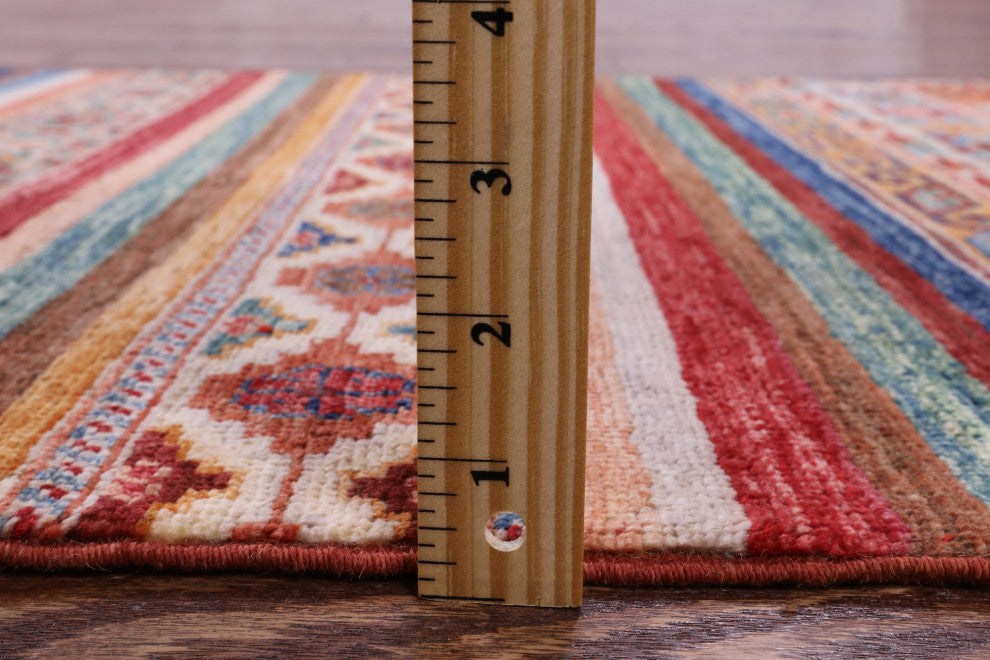 Khorjin Super Kazak Handmade Runner Rug 2' 7" X 9' 10" Q7486