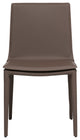 Elite Living Hilton (Set of 2) Modern Leather Upholstered Dining Chair, Brown