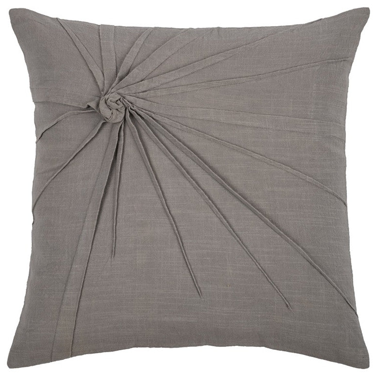 Gray Twisted Knot Modern Down Throw Pillow