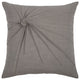 Gray Twisted Knot Modern Down Throw Pillow