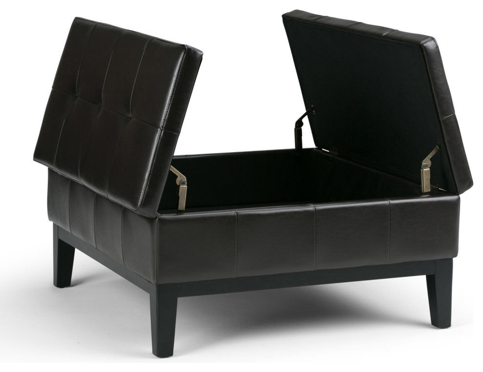 Dover Square Coffee Table Storage Ottoman