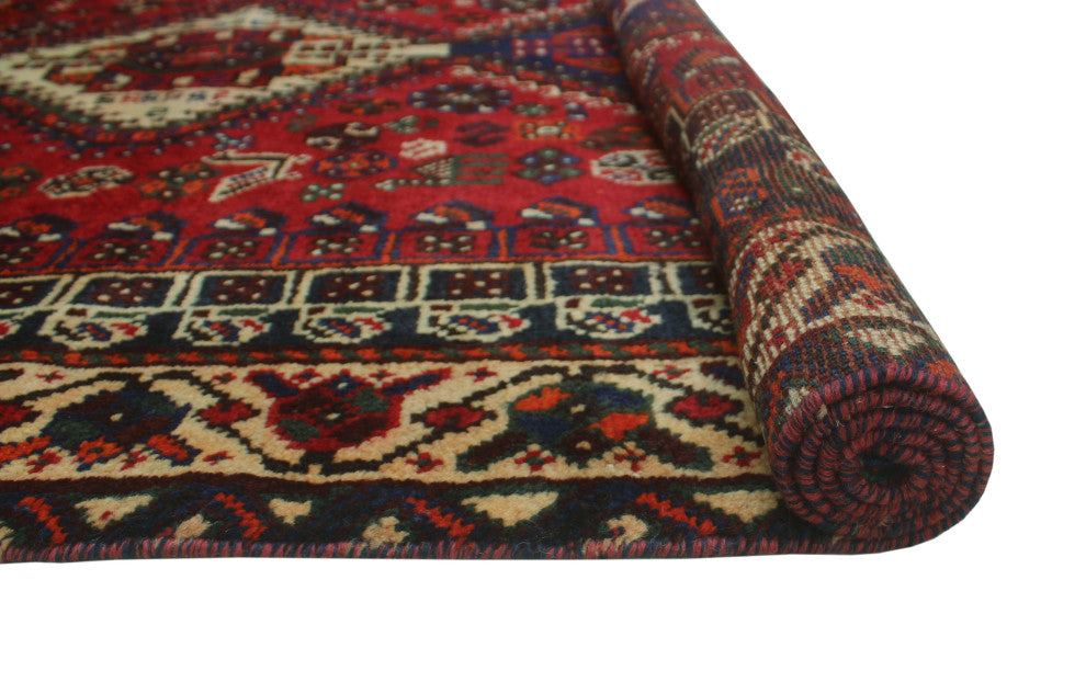 Vintage Distressed Nan Red Rug