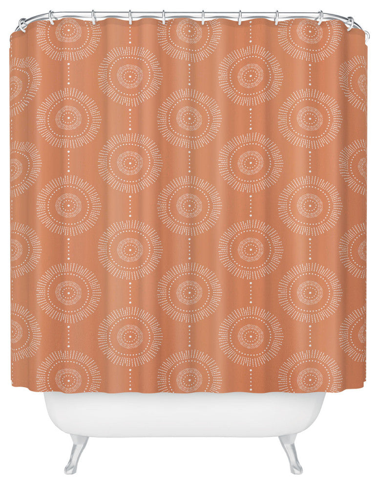 Heather Dutton Glimmer Melon Shower Curtain