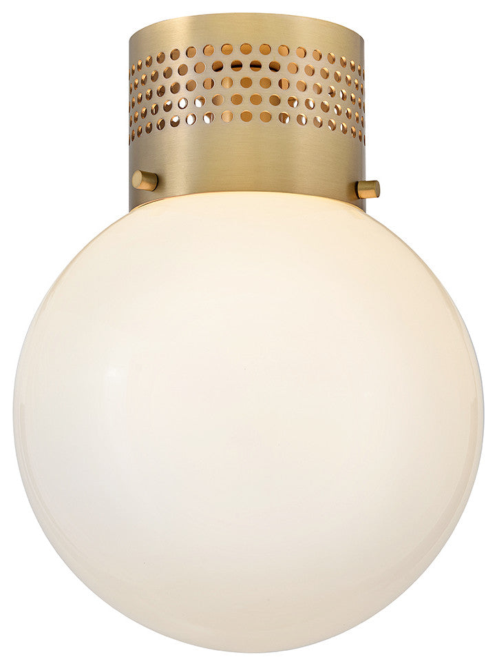 Lark Taj Small Flush Mount, Lacquered Brass