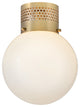 Lark Taj Small Flush Mount, Lacquered Brass