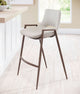 Desi Counter Stool, Set of 2 Beige/Walnut