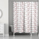 Pink Hearts 71x74 Shower Curtain
