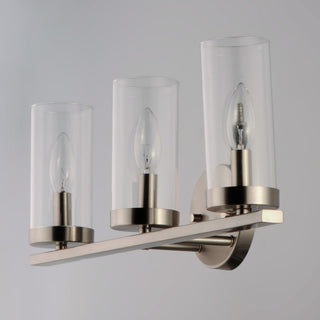Maxim 25257CL Sentinel 3 Light 21"W Bathroom Vanity Light - Satin Nickel
